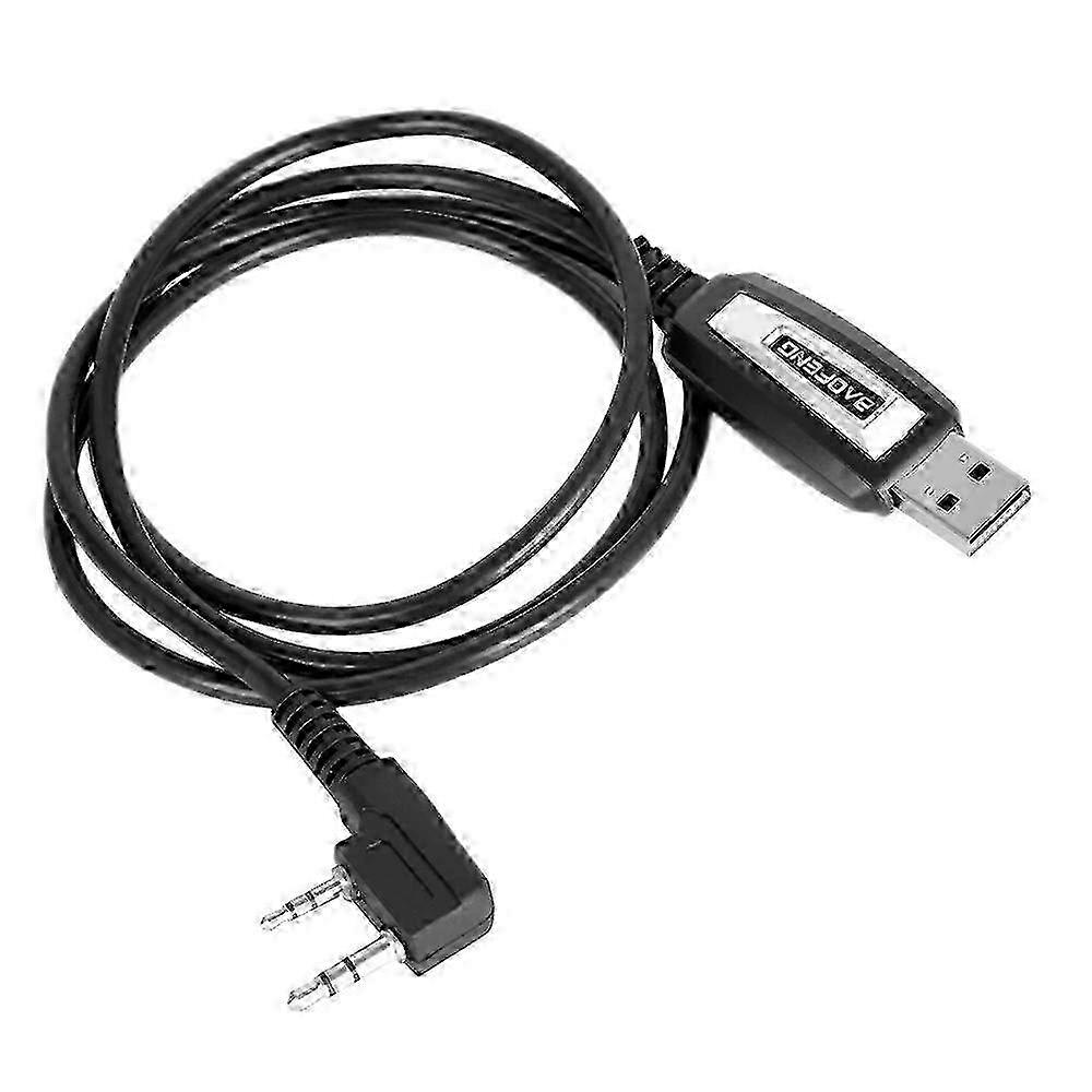 BAOFENG Universal 2-pin Plug USB Programming Cable for Puxing/Baofeng/Wouxun Car Walkie Talkie A-F