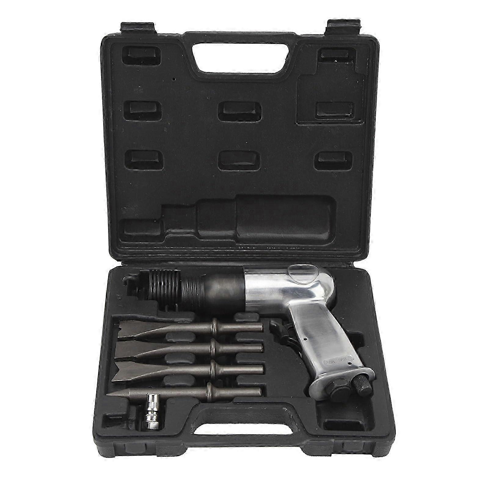 Super Duty Air Hammer Kit,long Lasting Pneumatic Hammer Tool,6 Pc Chisel Set With Storage Case,touch For Max Control