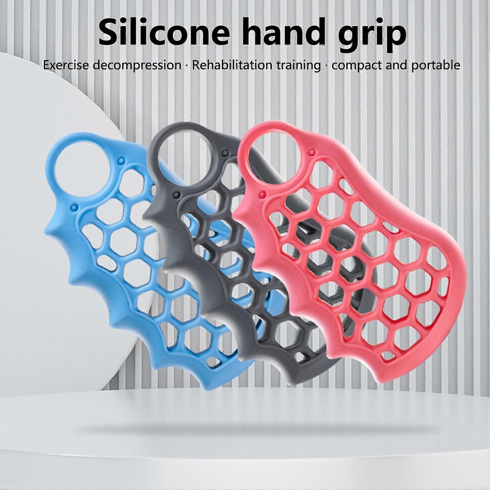 Hesroicy Hand Grip Strengthener, High Elasticity & Wear-resistant, Ergonomic 5-Finger Trainer, Soft Texture for Daily Force Training