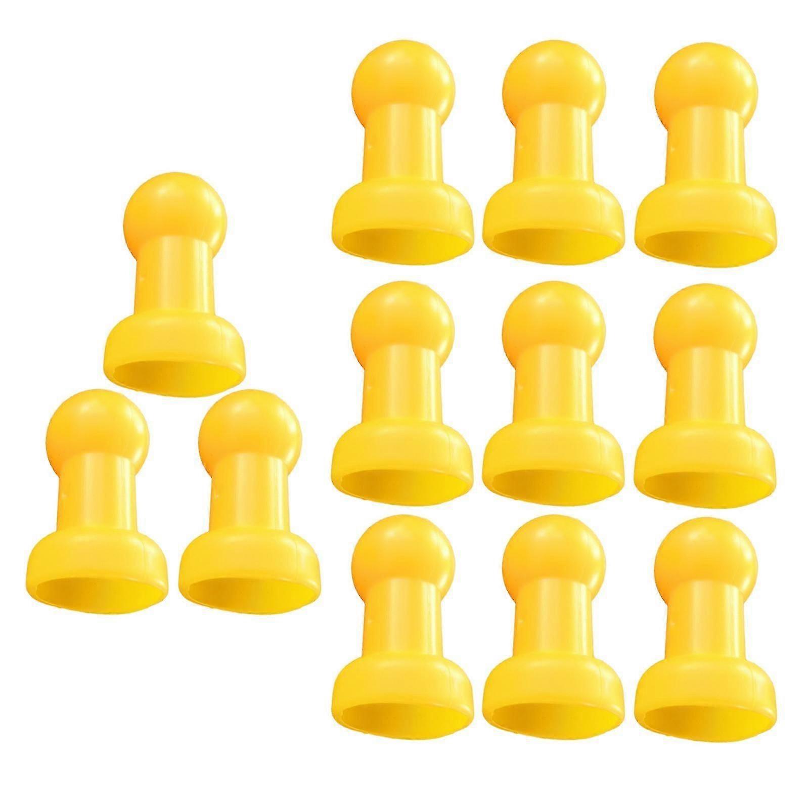 Trampoline Enclosure Pole Caps with Screw Thumb 12pcs Leg Covers