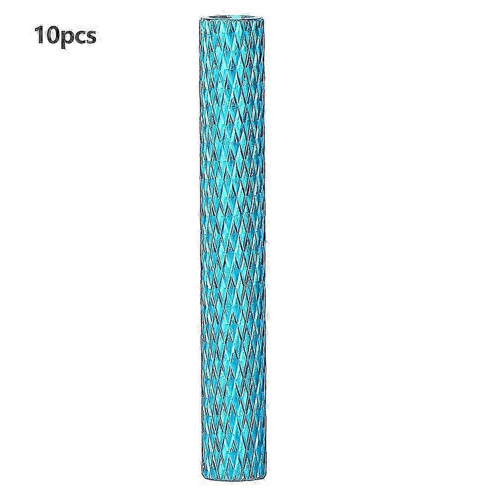 10 Pcs Standoff M3x35mm Anodized Aluminum Alloy Internal Thread Column SpacerShallow Blue