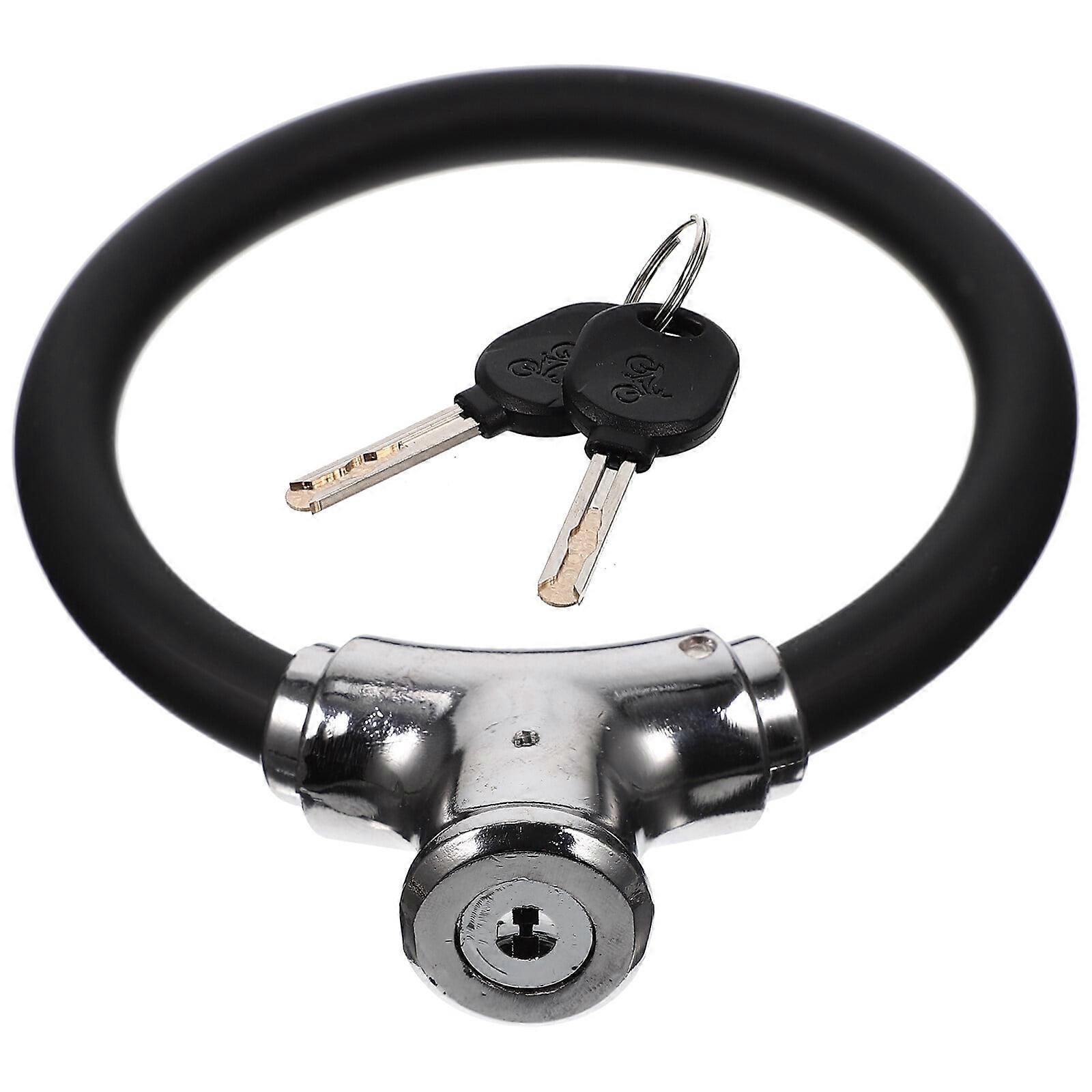 1 Set Bike Lock with Keys Simple Style Bike Lock Safety Bike Lock Bike Chain Security Lock