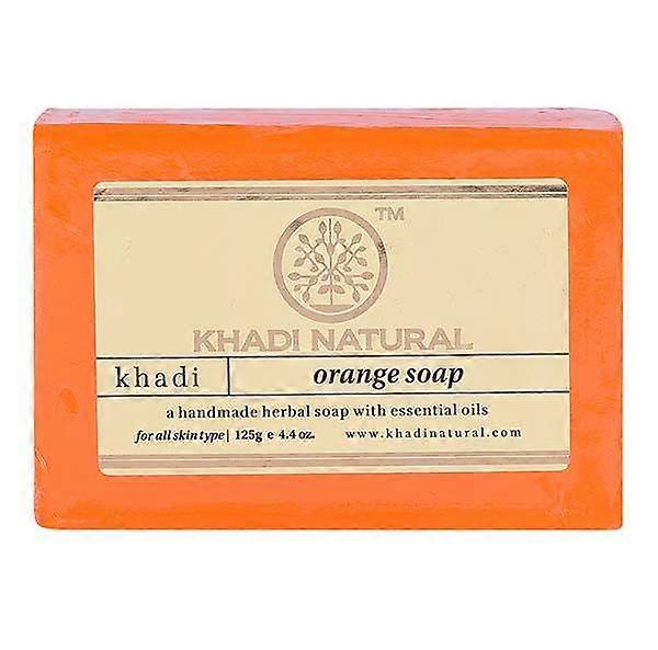 Natural handmade soap with orange: for problem skin (125 g), Orange Soap Handmade Khadi Natural