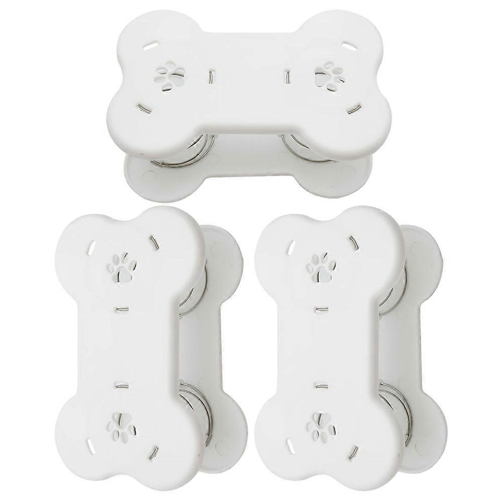 Spring Support Tissue Box Cover with Automatic Lifting Function 3Pcs White