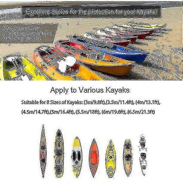 カヤックカバーカヌー収納ダストカバー防水&UV保護カバー、8サイズ