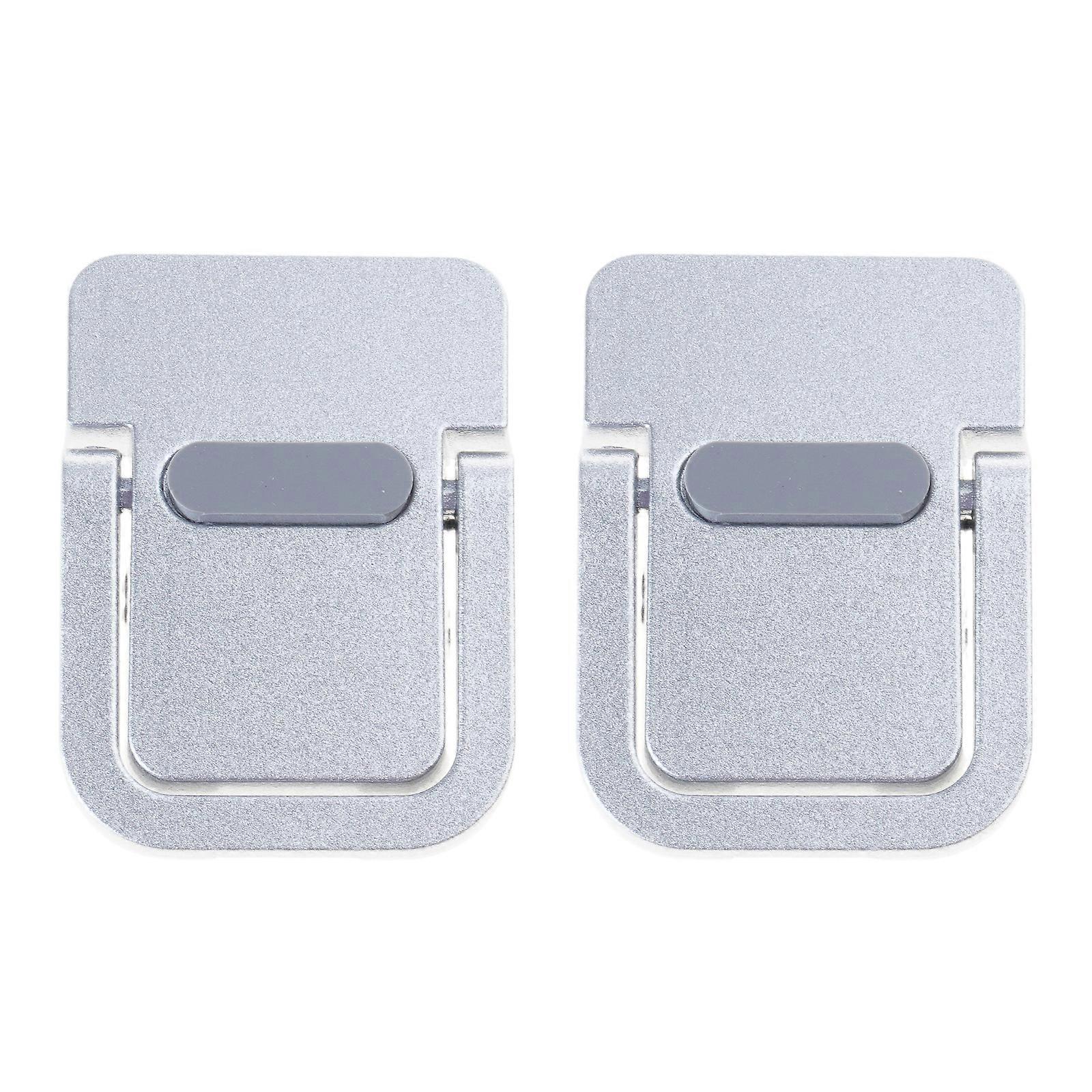 2Pcs Adjustable Folding Laptop Stand Mini Legs Portable Support for Notebook Cooling Holder Feet Invisible Bracket  Silver singleframe