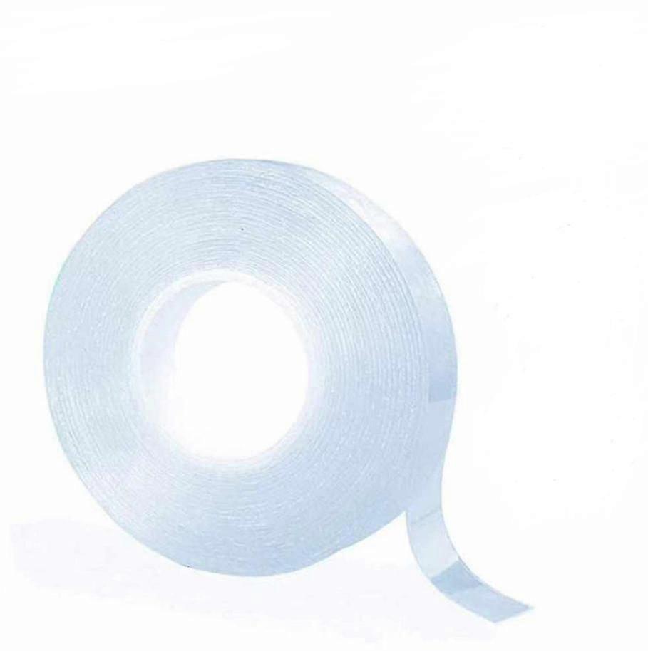 Multipurpose Transparent Double Sided No-trace Removable Glue Tape 5m