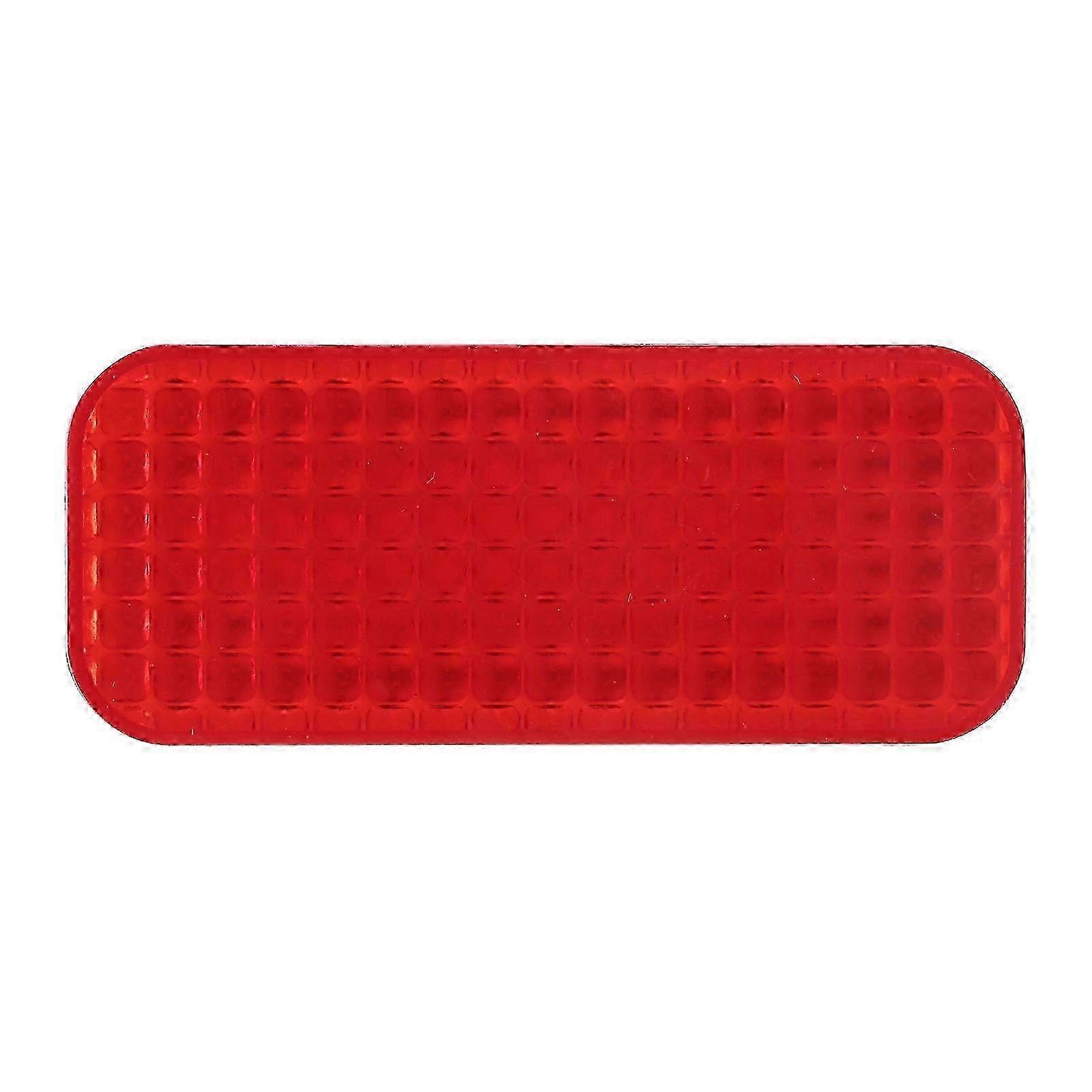 Reflective Sticker Red Rectangular Protection Reflector Universal for Automobile Motorcycle