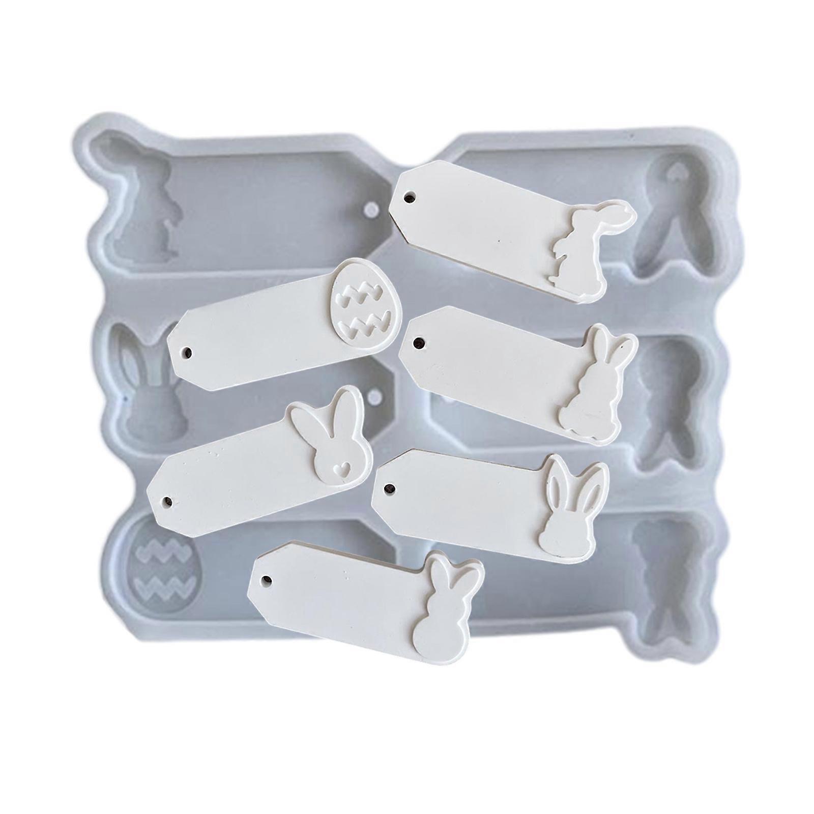 Unique Rabbit and Eggs Basket Charm Mold Sturdy Silicone Mold For Crafting Delicate Rabbit And Eggs Basket Charm Gifts Multicolor