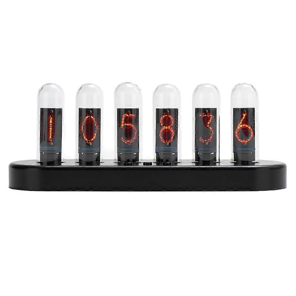Nixie-rörklocka Färgskärm Digital klocka Gör-det-själv Analog Digitalt rör WiFi Tid Skrivbord Skrivbords Digital Klocka A