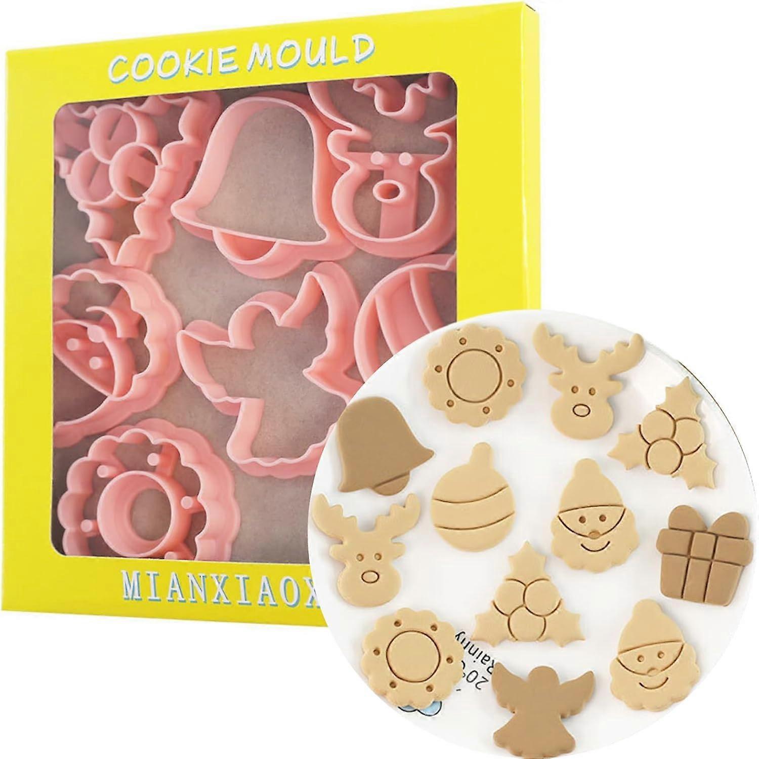 8PCS Plastic Xmas Cookie
Cutters