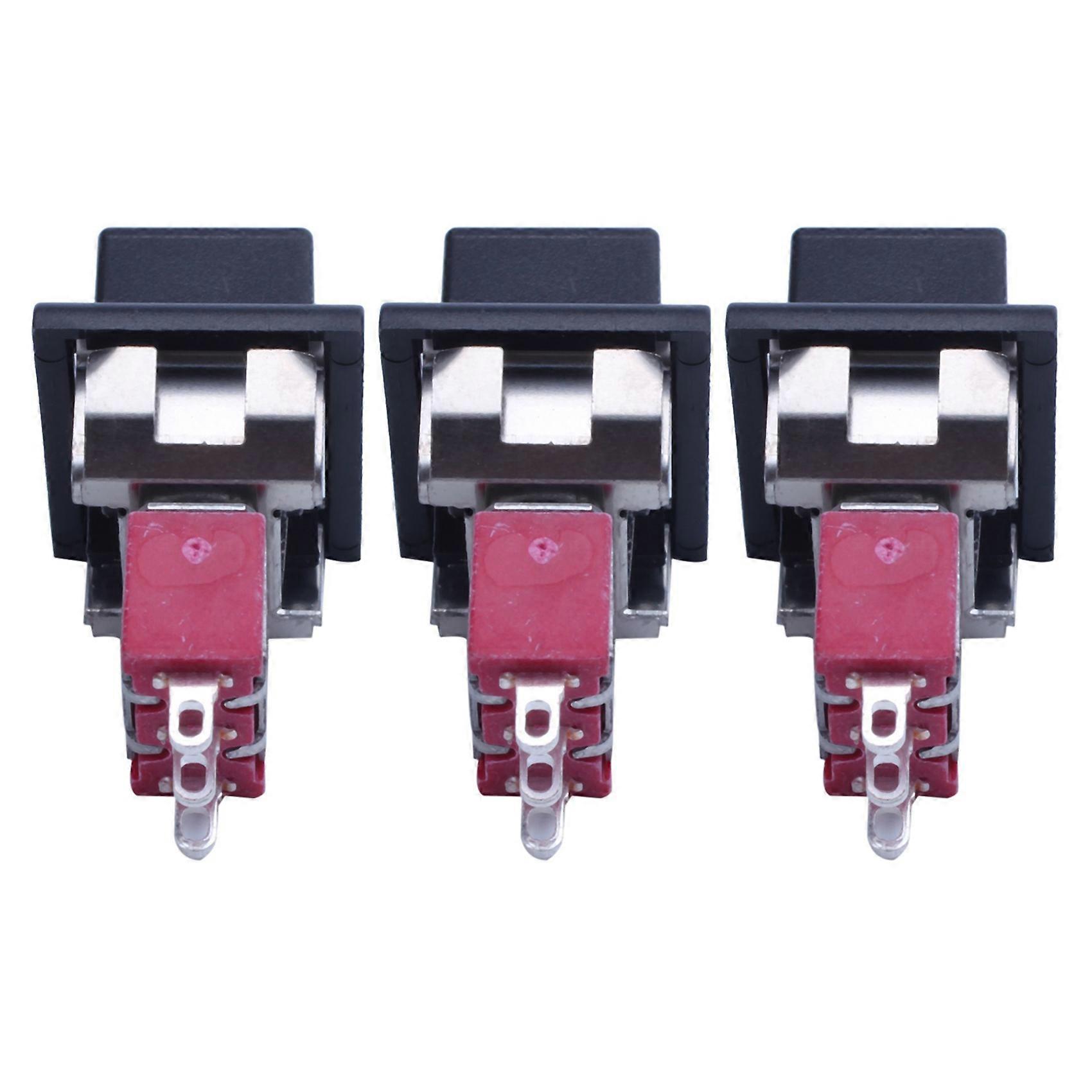 3X AC 250V/3A 125V/5A Momentary SPDT 3 Positions Toggle Switch T80-R