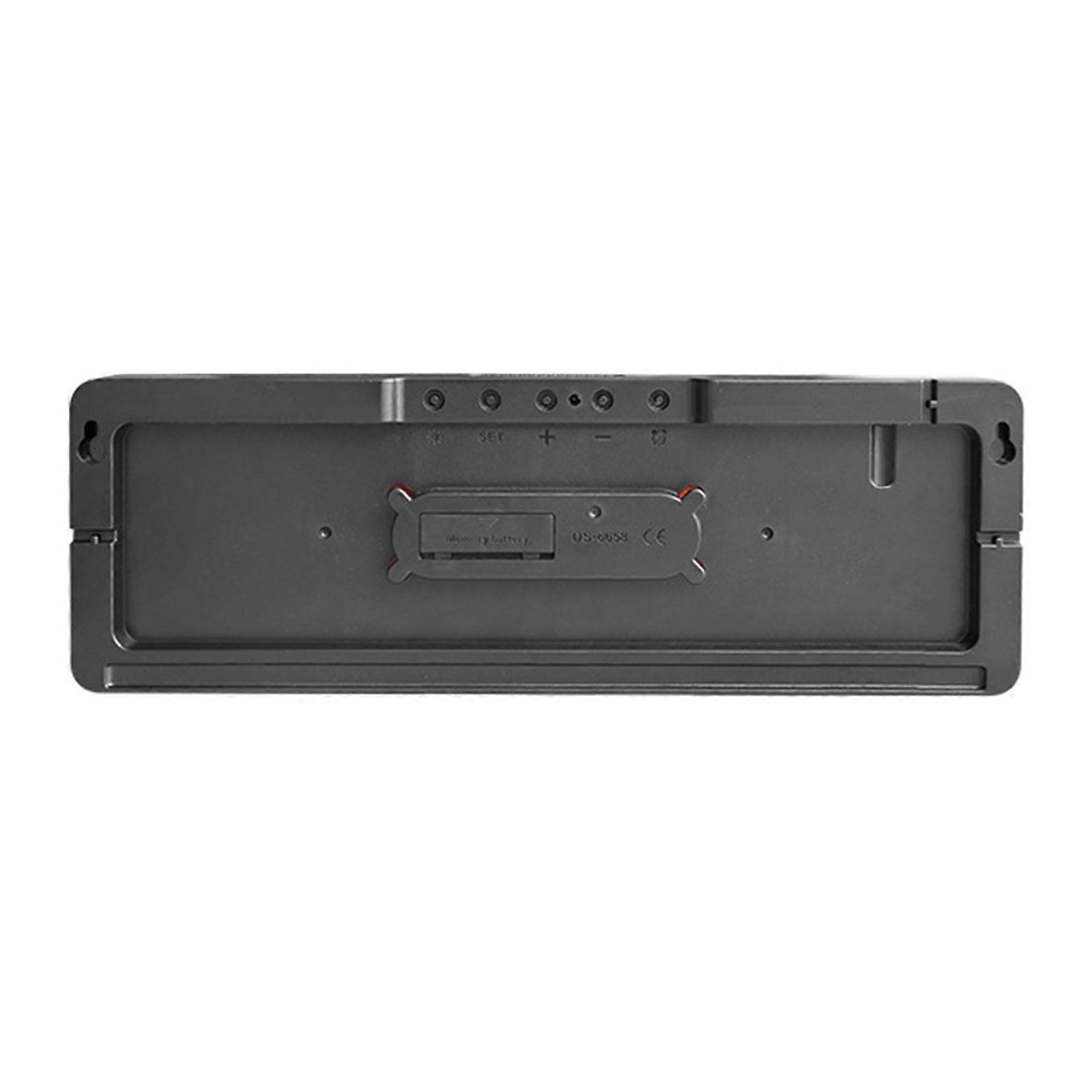 Orologi digitali colorati Orologio da parete con grande schermo a led con due allarmi Display data / temperatura arancione