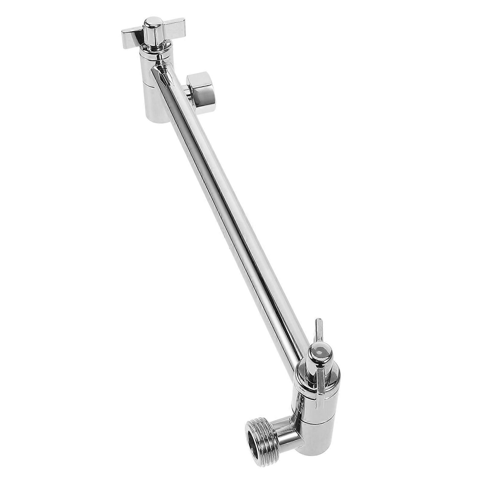 Shower Head Extender Adjustable for Home Stainless Steel Silver