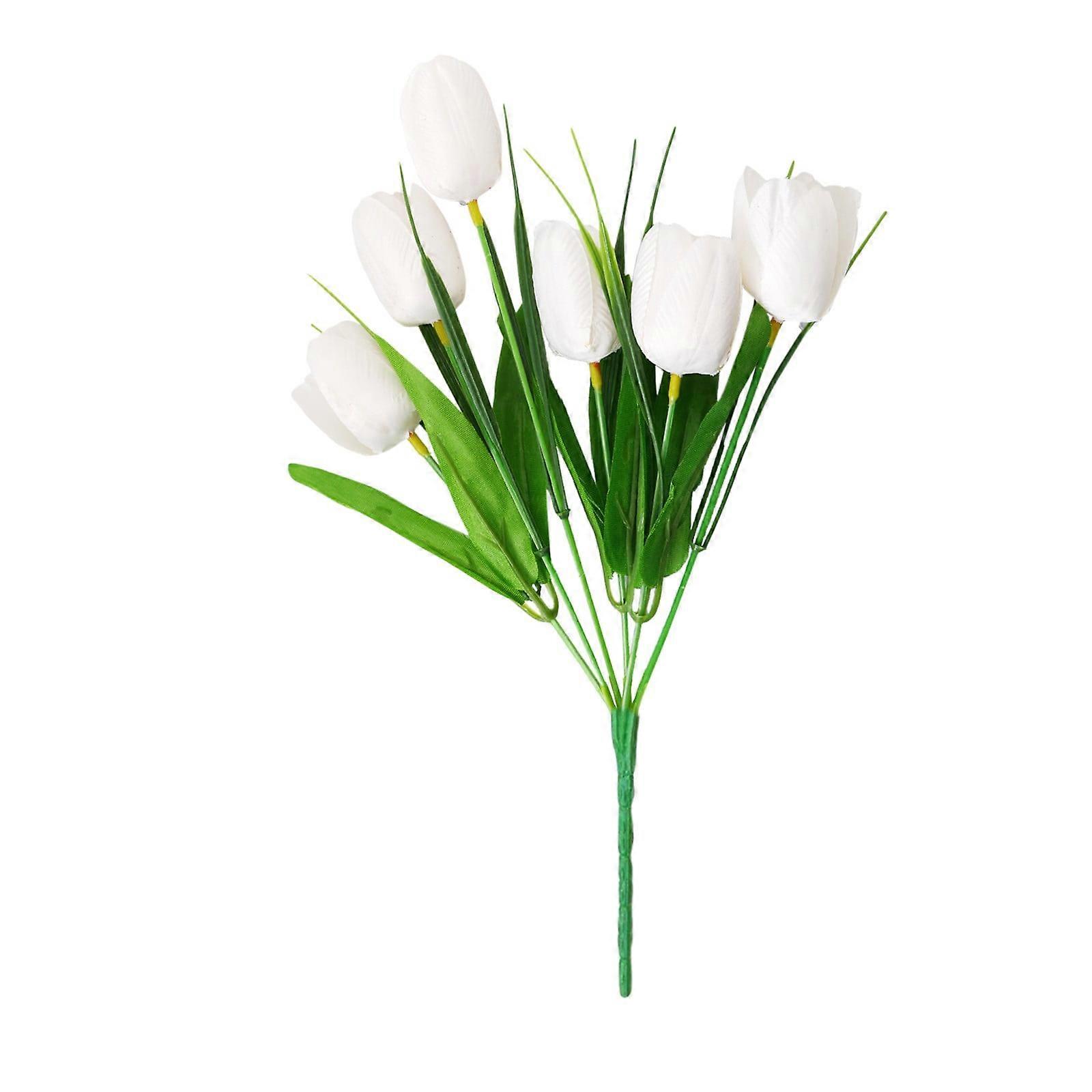 Artificial Flower 6 Flowers Fork Flowers Artificial Heads 6 Simulation Artificial Silk 1pc Artificial Flowers