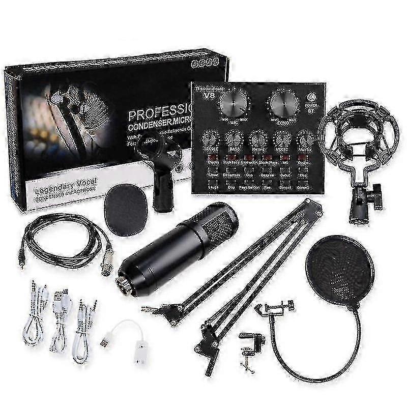 Microphone. With Sound Card Processor Set. Wireless Bluetooth Media Streaming Player. Suitable For P 25-26