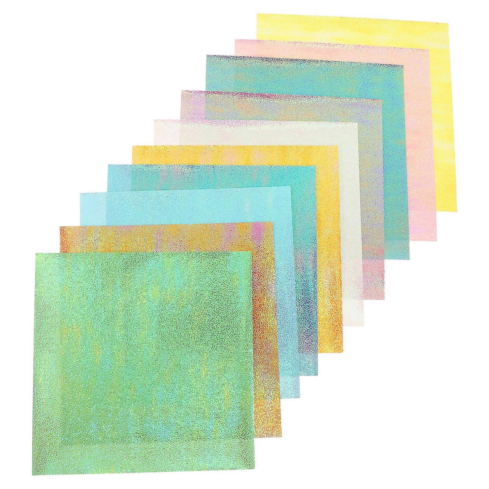 Shimmer Origami Paper for Handwork 20Sheets Pearlescent Paper for DIY Folding