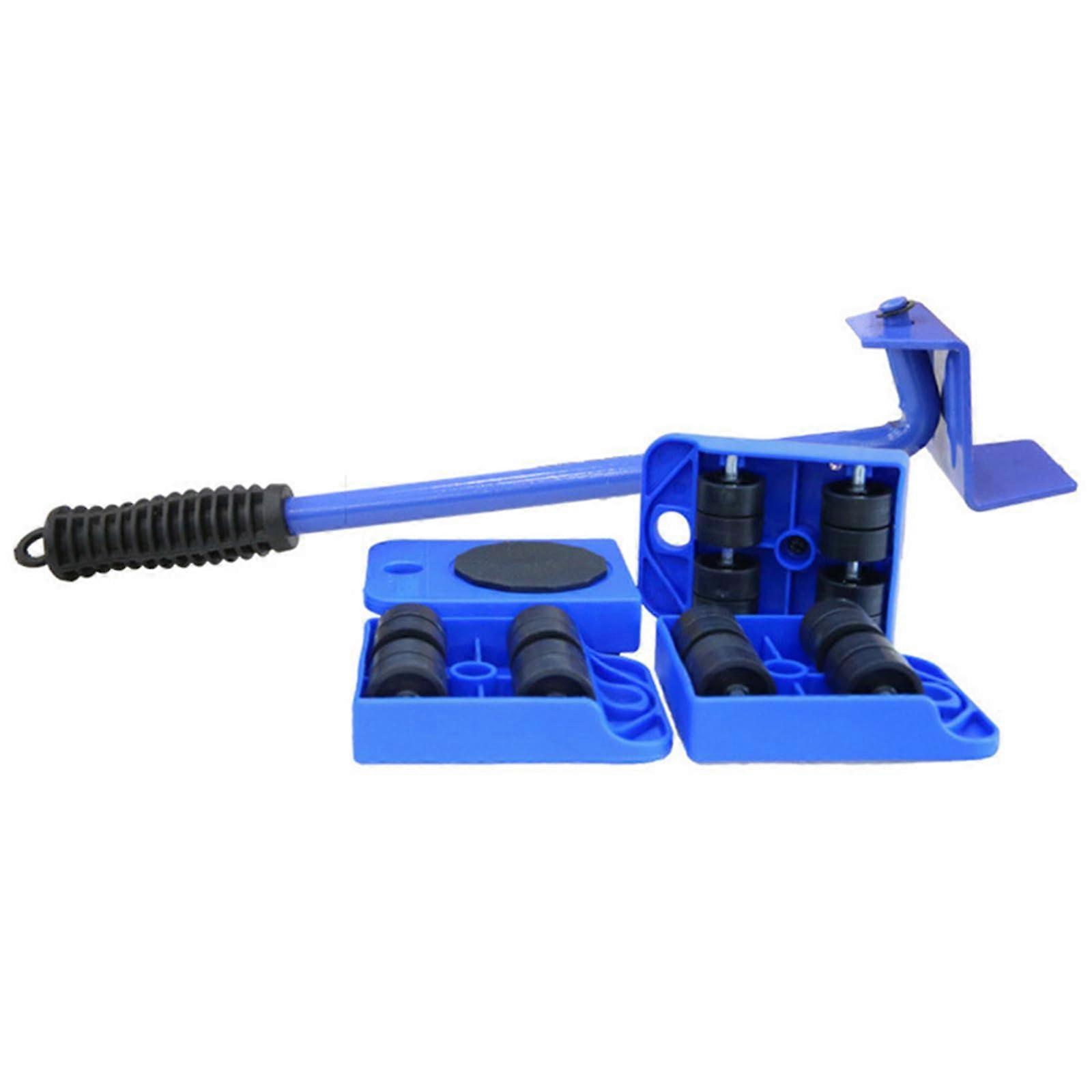 Heavy Duty Furniture Mover with Wheels 360° Mobility NonSlip Base for Sofa and Bed Blue