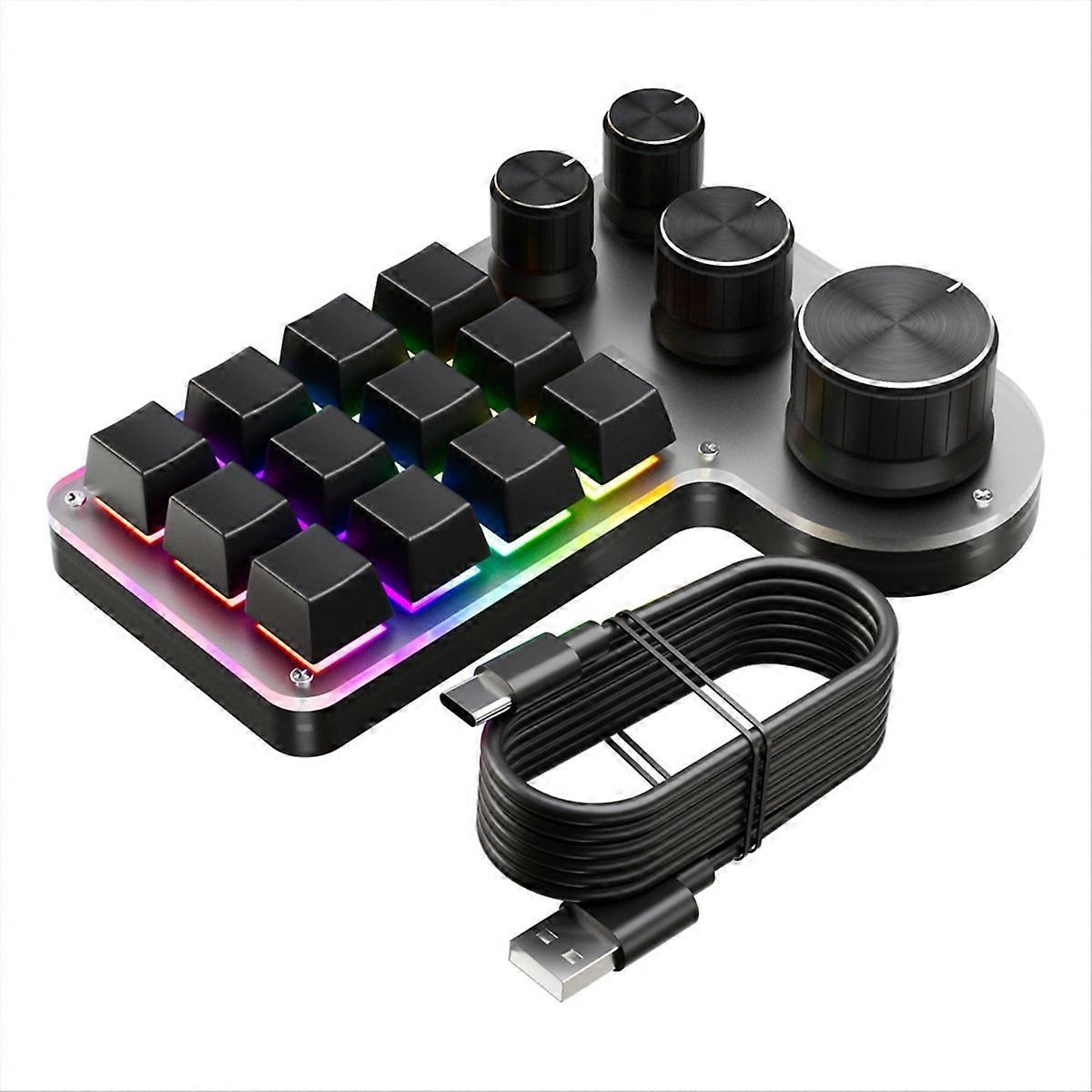 Hotswap Programming Macro Gaming Keypad Black