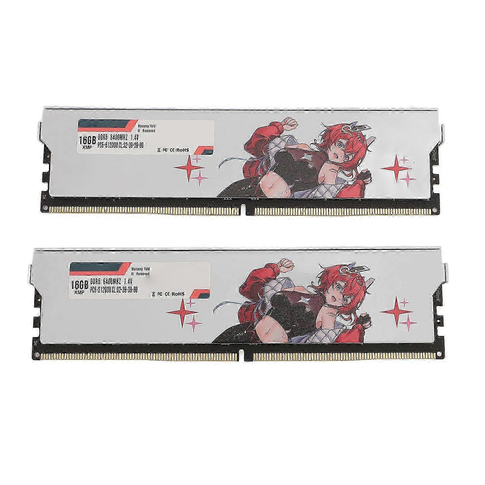 32GB (2x16GB) DDR5 6400MHz PC5-51200U CL32 Desktop RAM Module