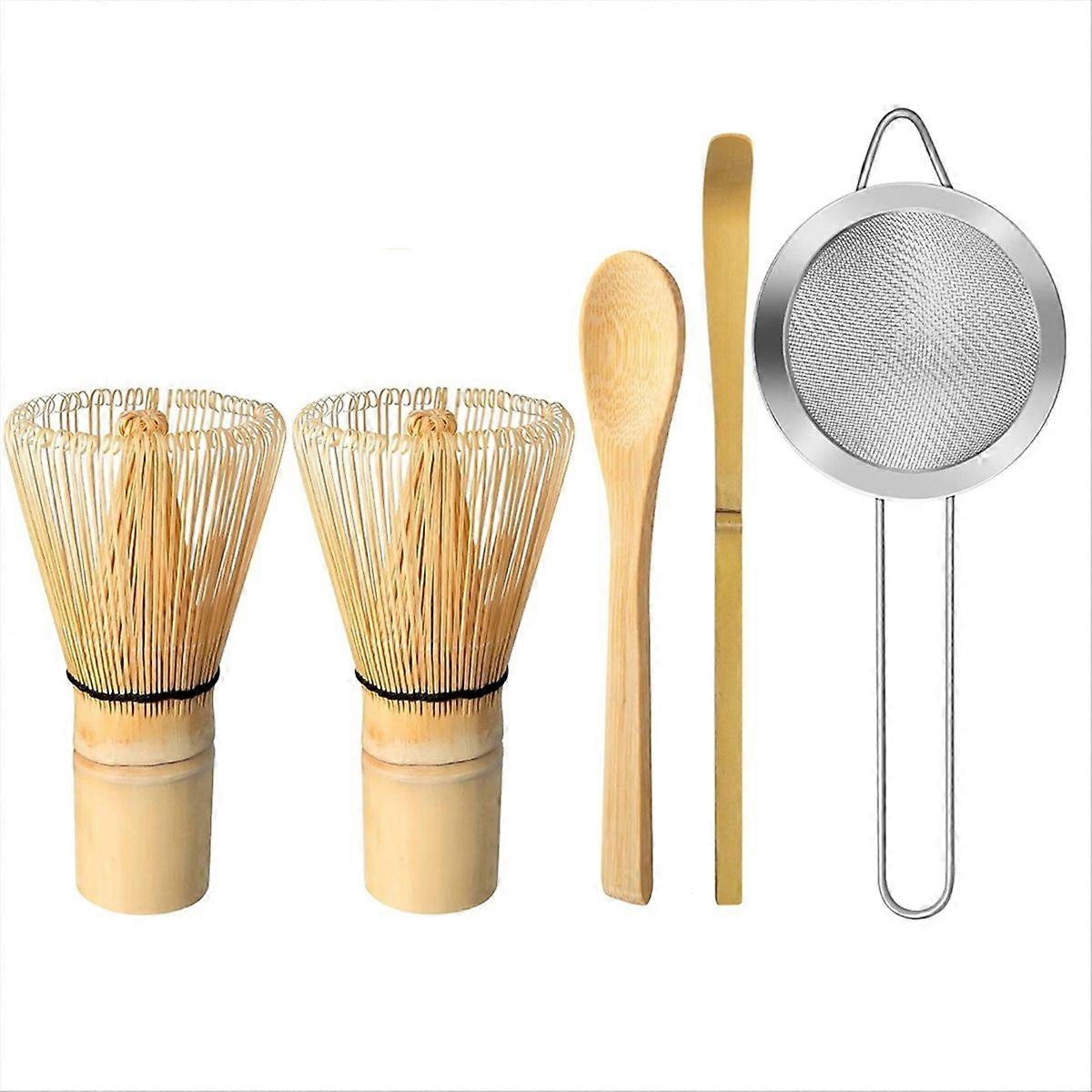 Bamboe Matcha Gardeset, Matcha Maakset Garde (Chasen), Schep