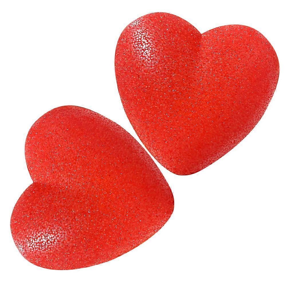 Valentine Heart Decorations Heart Light for Stage Performance 2Pcs Red Eva