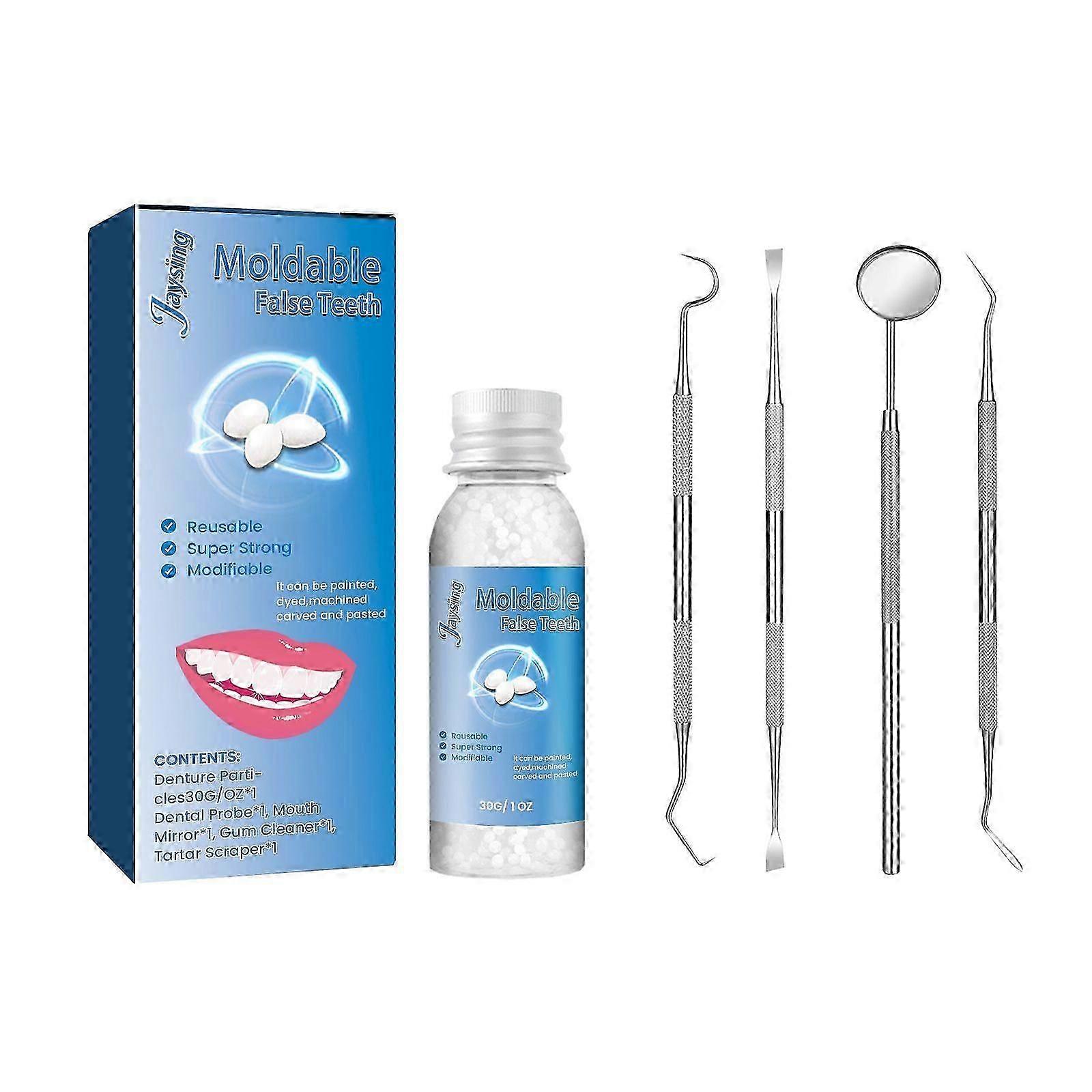 Temporary Denture Repair Kit - Easy, Durable, Eco-Friendly Tooth Fix for Halloween & Parties