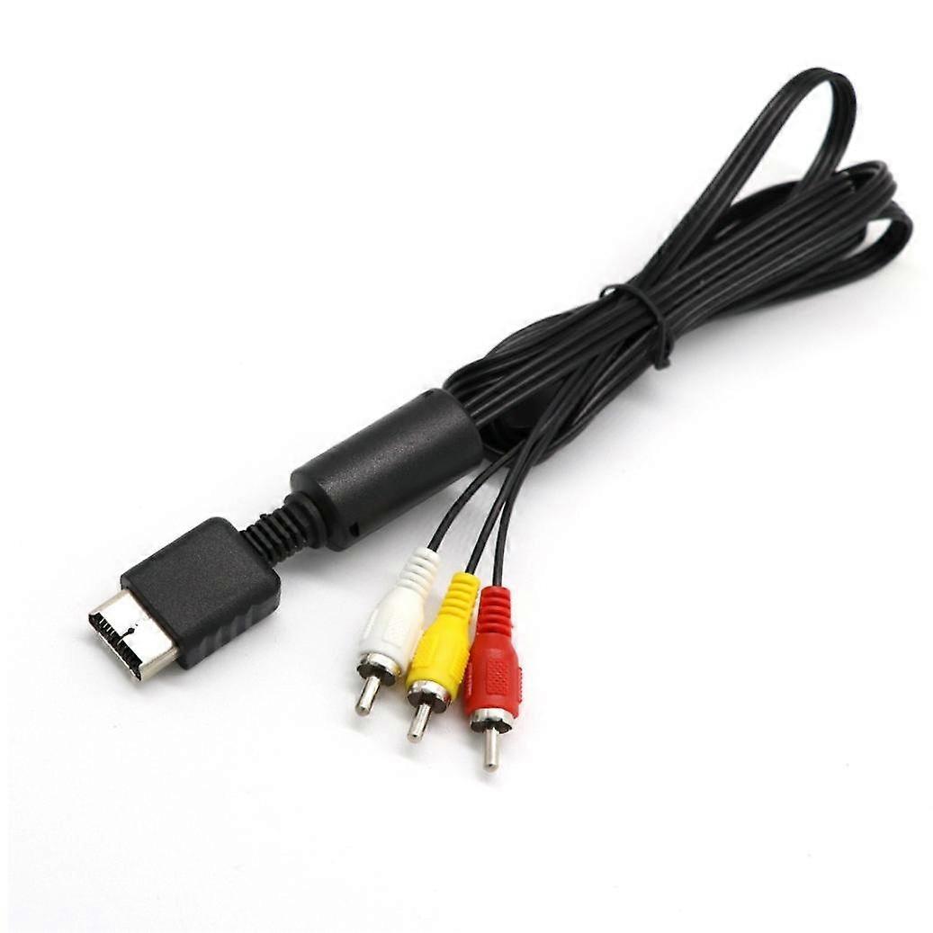 AV Cable 1.8M for PS1 PS2 PS3 RCA Audio Video Cord Compatible with Sony Console