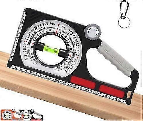 Emboadlie Portable Mechanical Inclinometer, Engineering Inclinometer Universal Slope Measuring Ruler