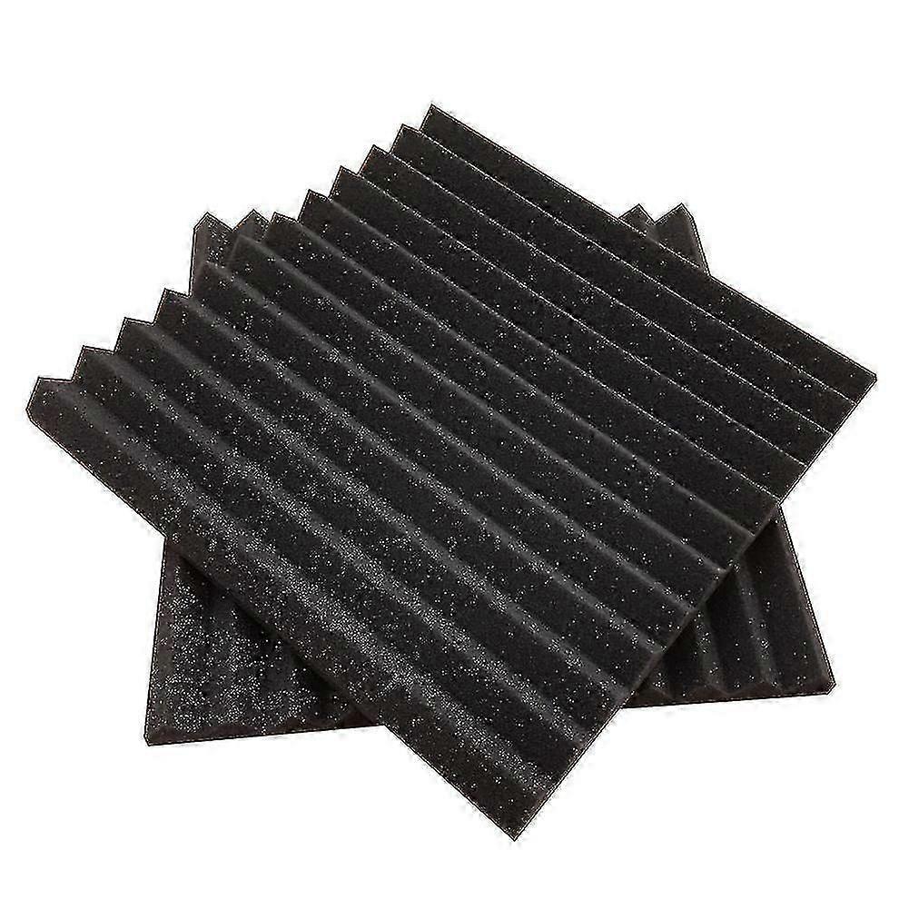 12 pcs soundproof cotton foam board triangular design