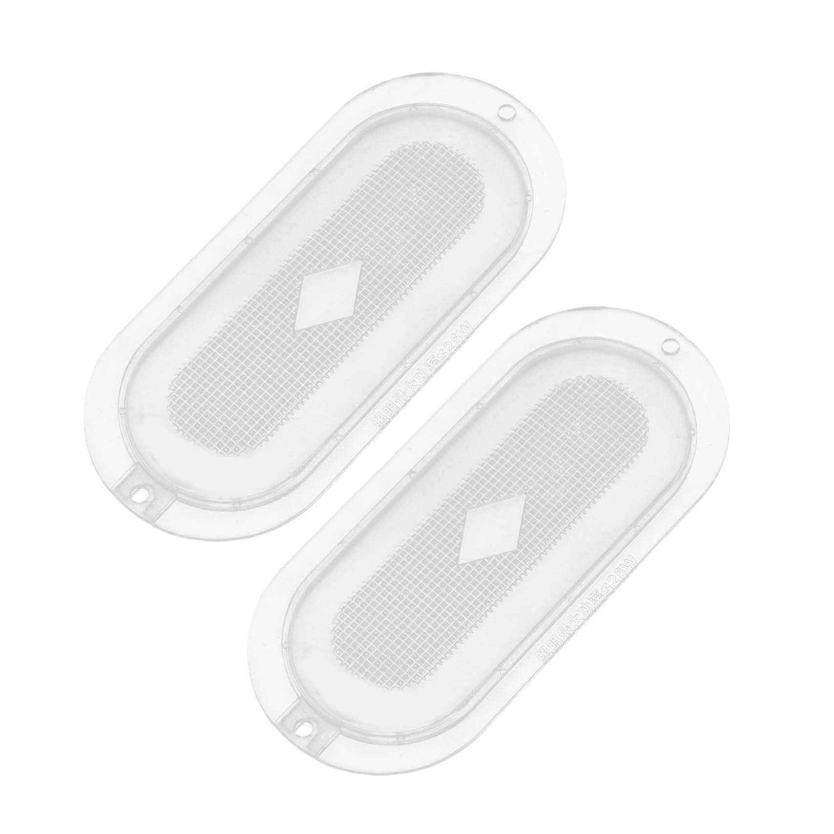 Universal Range Hood Light Cover Replacement Waterproof Durable Pair for Kitchen Hood Lamp