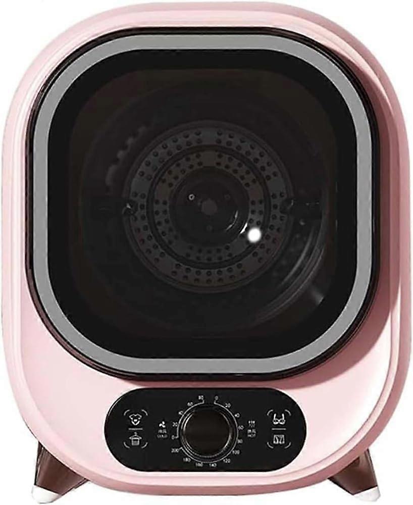 Small Portable Vented Tumble Dryer 0.8kg Load with Blue Light Sanitization and Stainless Drum