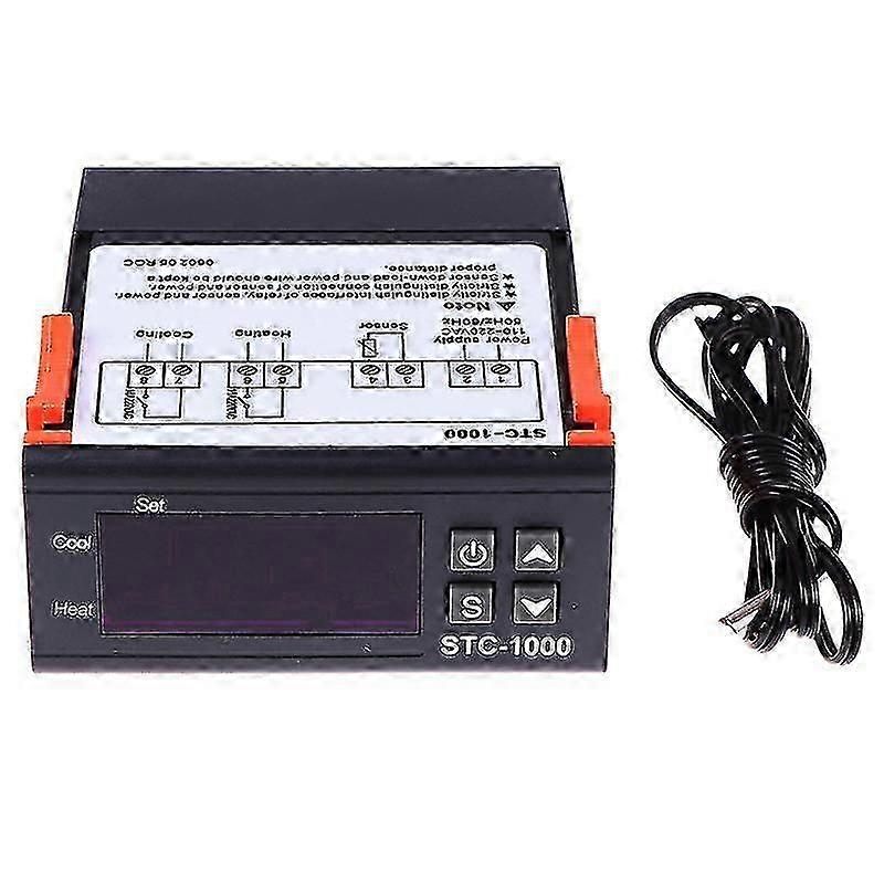 Digital Stc-1000 Temperature Controller Thermostat Regulator+sensor 25-26