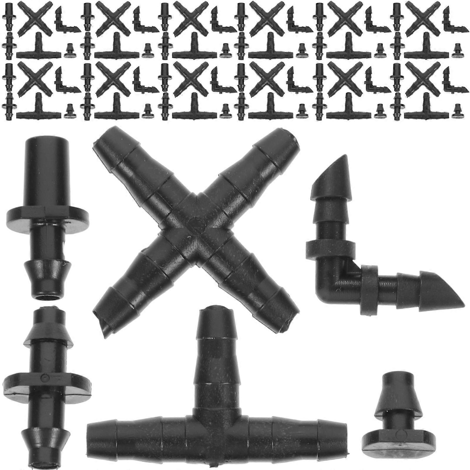 Drip Irrigation Barb Hose Connectors for Home Use with 5Sets