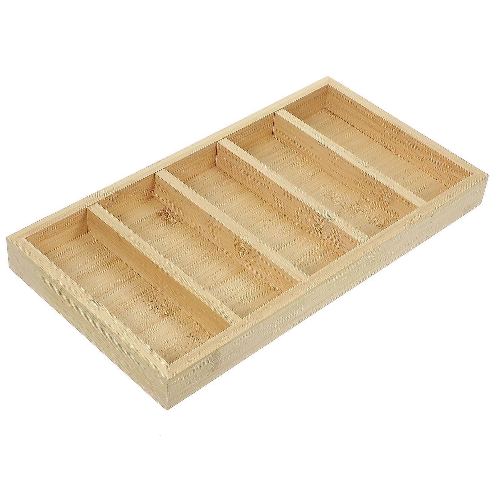 Sunglass Organizer Bamboo Tray for Glasses Storage Display Holder