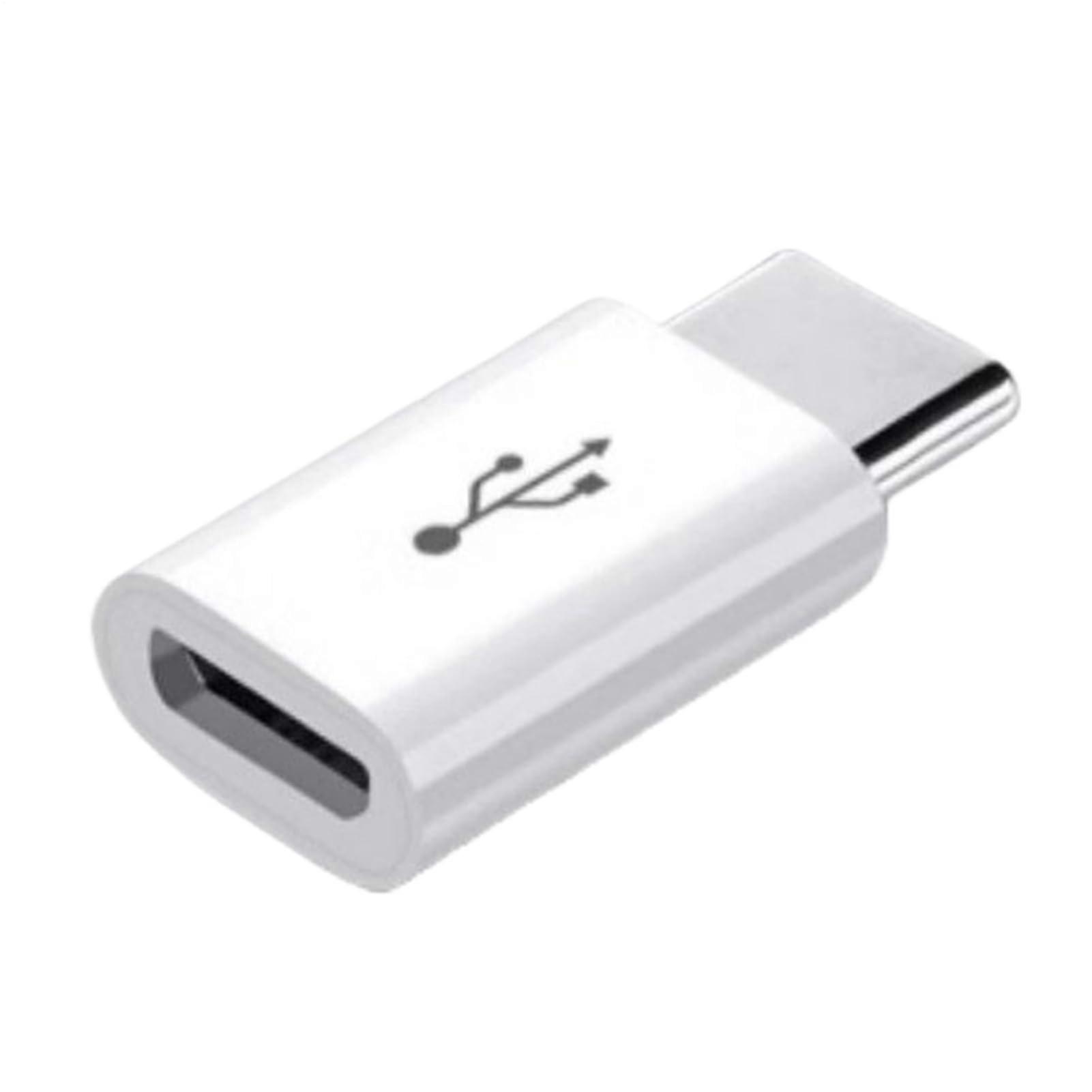 USB C Adapter Speed Data Transfer Type C Connector for Smartphone Tablet Travel White