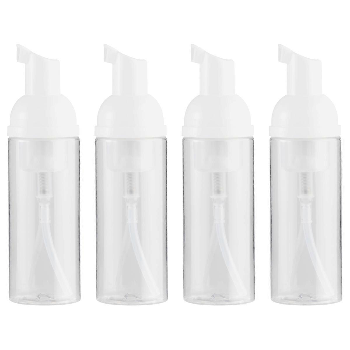 Empty Bottles for Storage Use 4Pcs Transparent Foaming Pump Containers