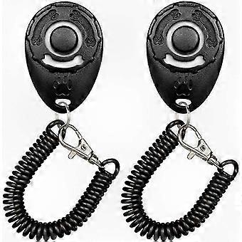 2026 2 Pack Professional Pet Training Clicker and Whistle for Dogs, Cats, Birds, Horses
