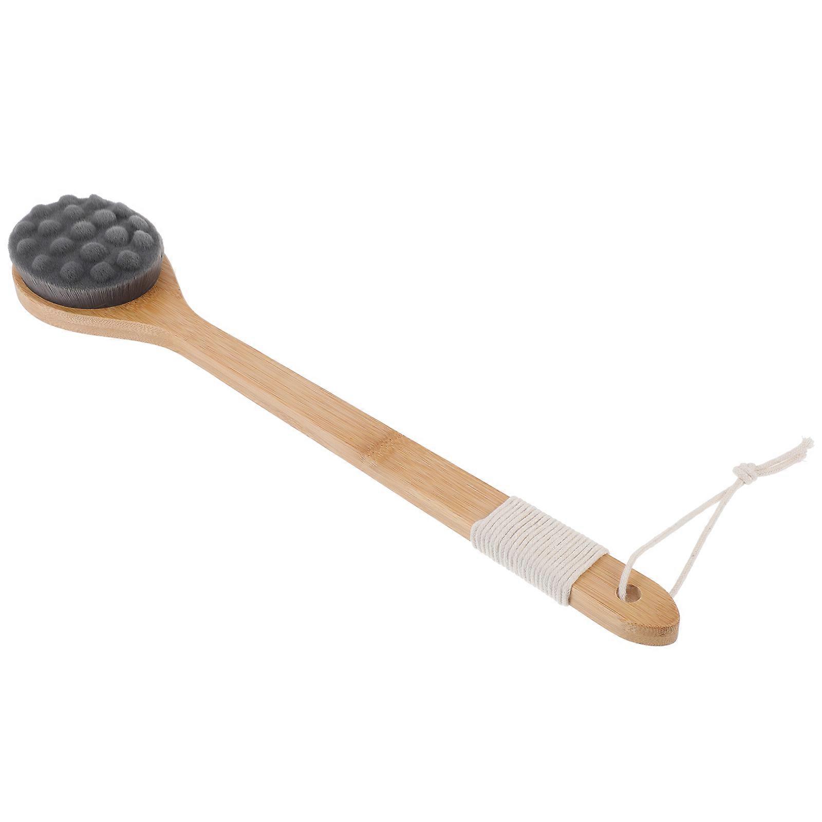 Black Long Handle Bath Brush Shower Tool for Bath 1Pcs Exfoliating