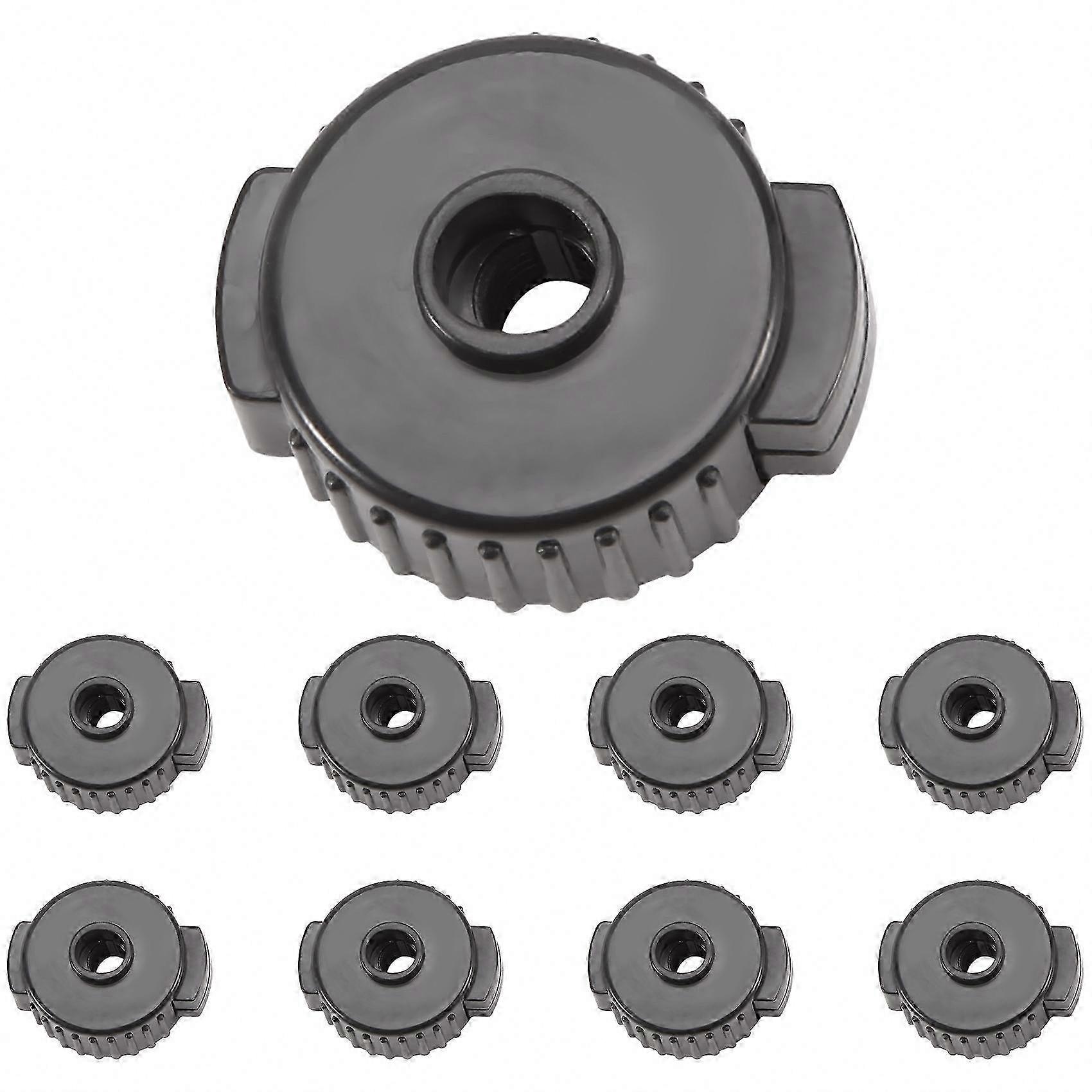 9-Piece ABS Quick Release Nut Set for Cymbal Mounts Replacement Parts D-Compatible
