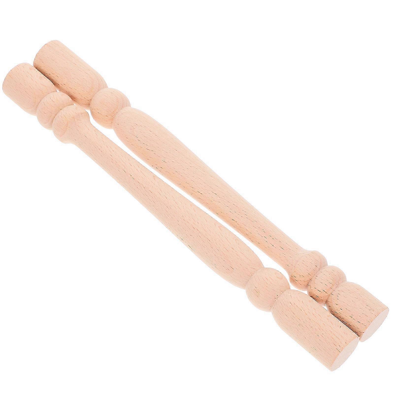 Solid Wood Staircase Spindles Wood Baluster for Crafts 6Pcs