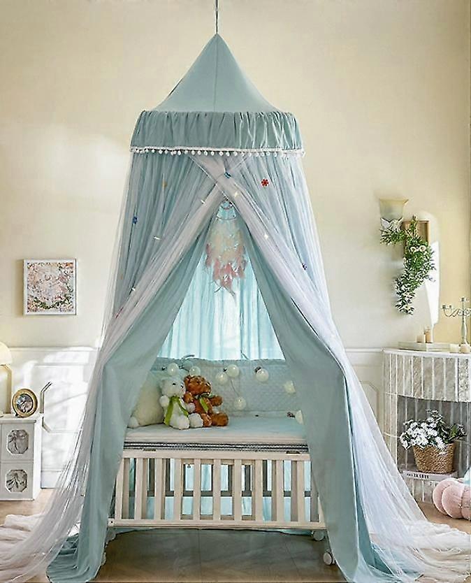 Baldacchino del letto stampato per bambini, ragazze principessa letto baldacchino carino arredamento della camera, tenda da letto sospesa tenda da ...