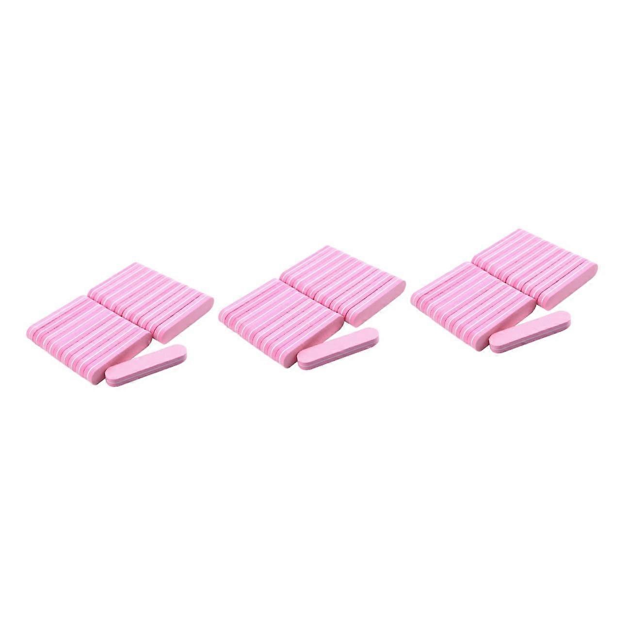 60pcs Disposable Double Sided Nail Buffer Block with Sponge Core Emery Board for Manicure Pedicure