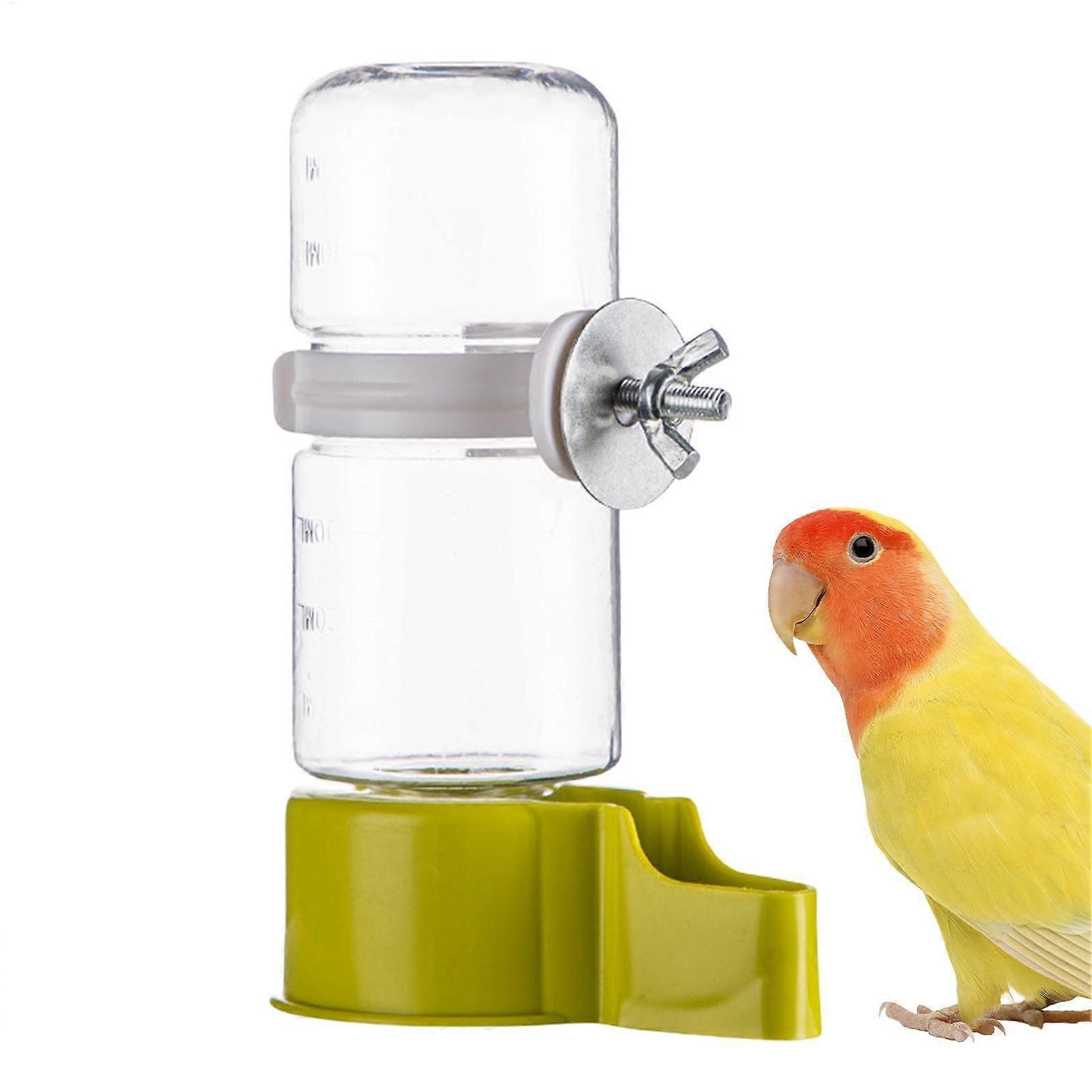 Automatic Bird Water Feeder 140ml Parrot Hanging Dispenser LeakProof Large Capacity Bird Drinker