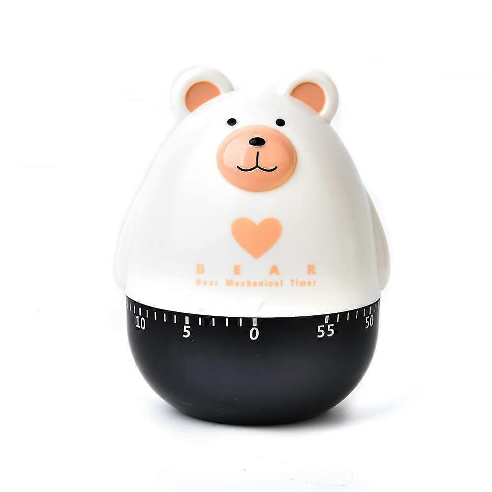 Cute Bear Kitchen Timer 60 Minute Mechanical Cooking Timer No Battery Required for Baking and Boiling