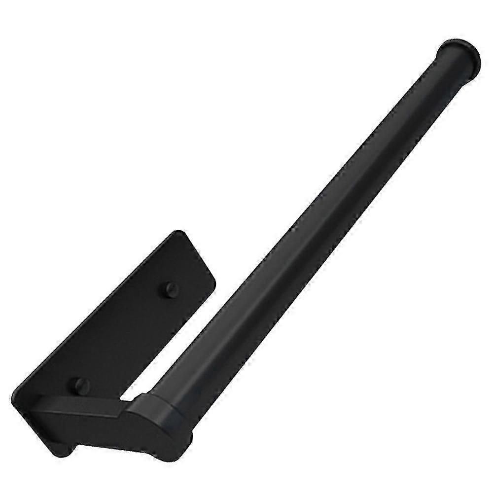 Paper Towel Rack Black Wall-Mount Roll Paper Holder for 2Pcs Kitchen