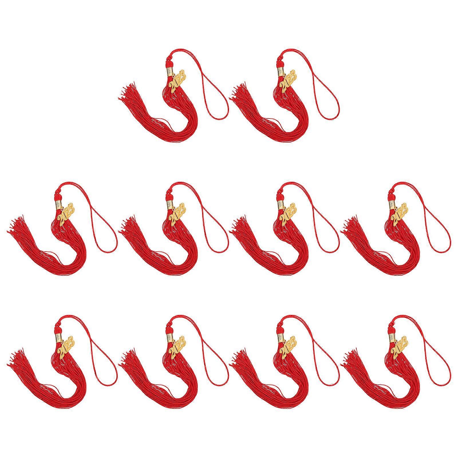 Polyester Graduation Tassels Graduation Hat Ornaments for Decoration 10Pcs
