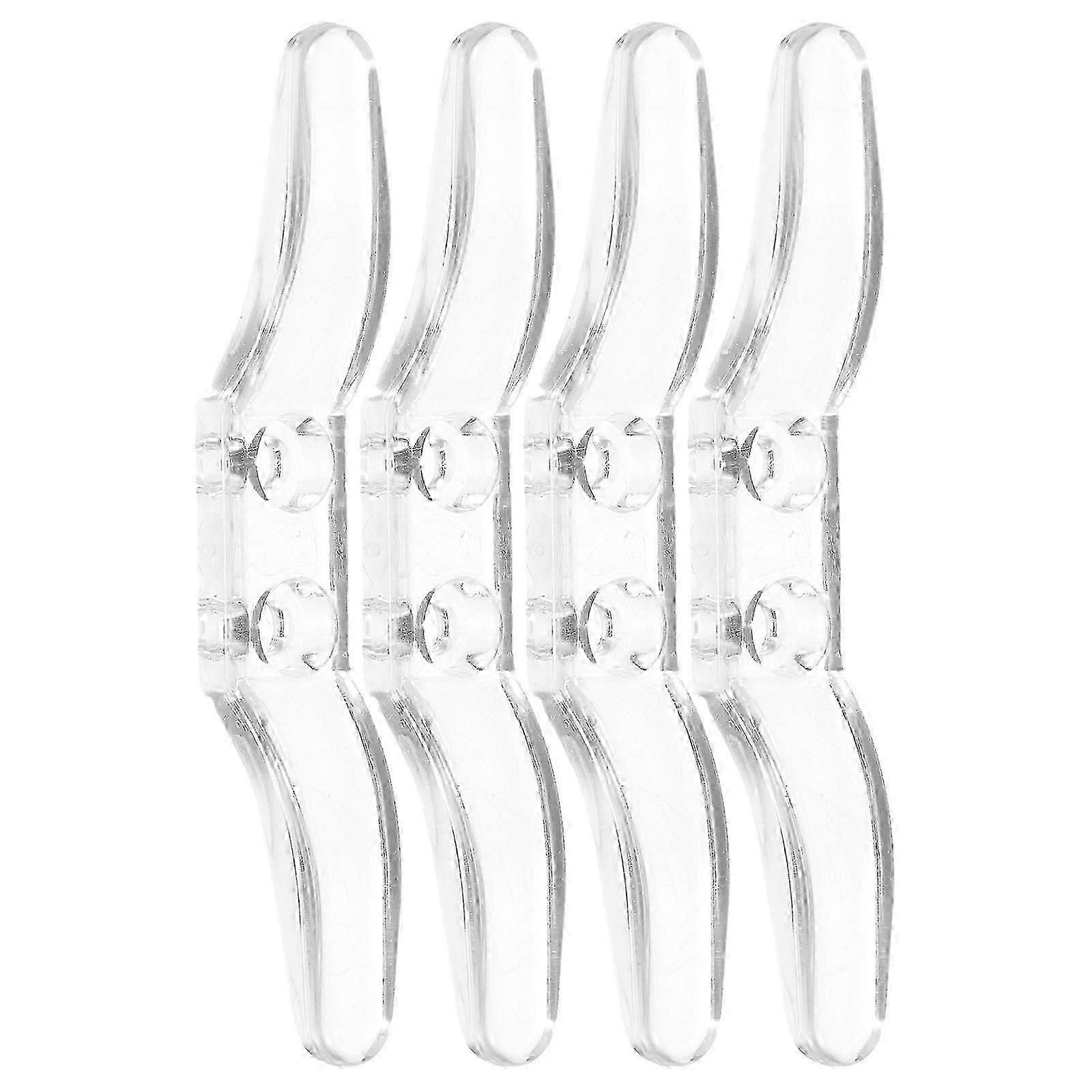 Household transparent roller blind hooks, roller blind cords, 8-piece set