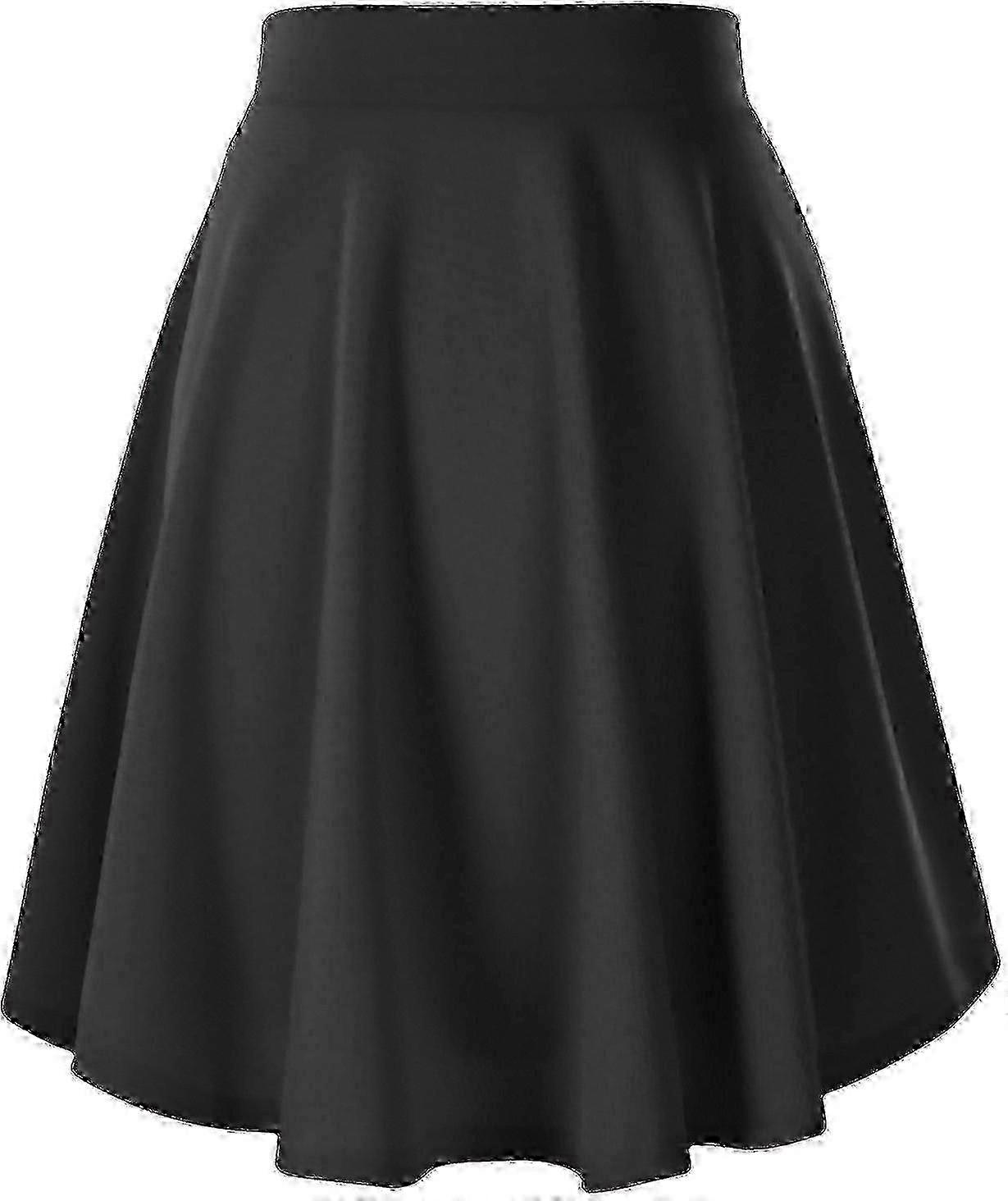 Women's Basic Versatile Stretchy Flared Casual Mini Skater Skirte