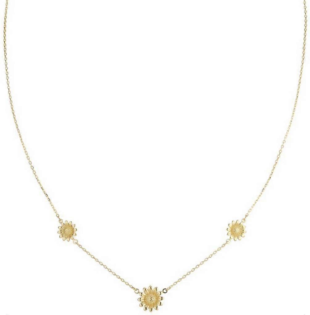 Mark Milton Sunflower Necklace - Yellow Gold
